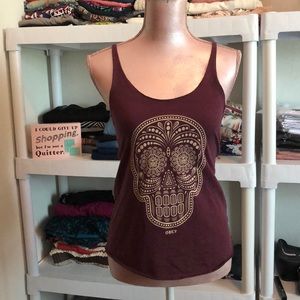 BOGO 50% off! Obey Sugar Skull racerback tank